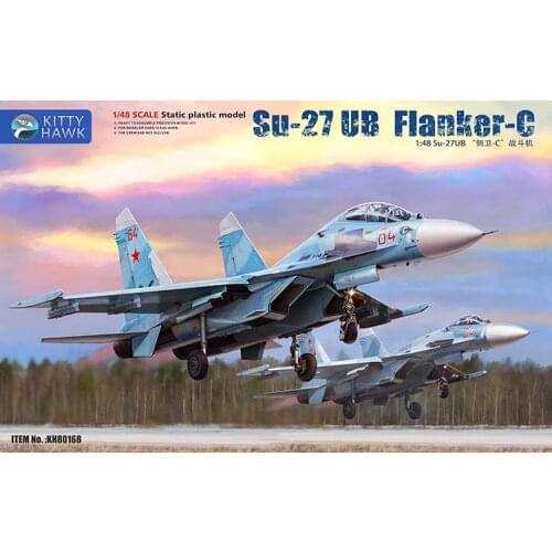 Kitty Hawk KH80168 1/48 scale Static plastic model Su-27 UB Flanker-C 2020