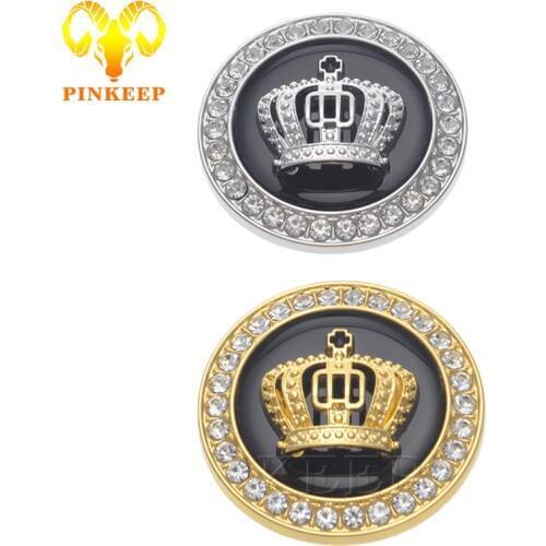 Fashion 3D Metal Car Sticker VIP Emblem Auto Badge Motorcycle Decal For BMW Mersedes VW Ford Nissan Toyota Honda Crown Styling