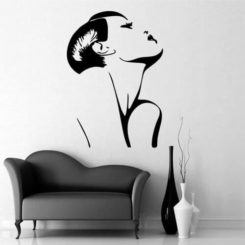 Cartoon sexy woman Home Decor Wall Stickers For Babys Rooms Home Party Decor Wallpaper
