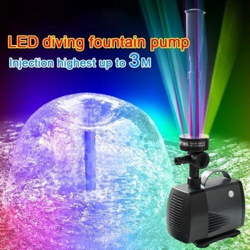 40W/45W 3500l/h LED flashing light submersible water pump fountain pump fountain maker fish pond garden pool