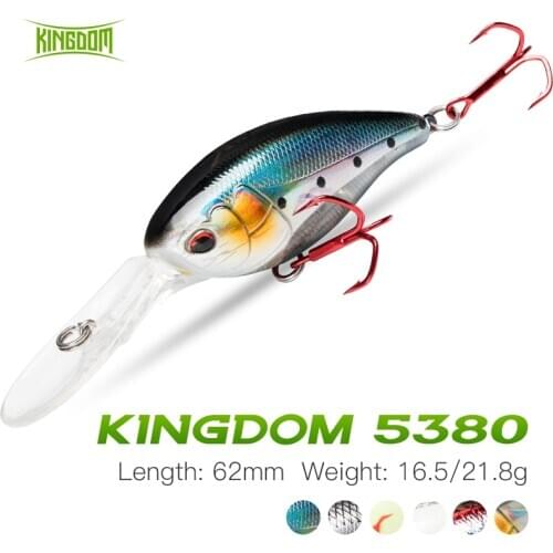 Kingdom Minnow Fishing Lure 16.5g 21.8g Artificial Hard Minnow Bait Floating And Sinking Fishing Bait With Strong Hooks