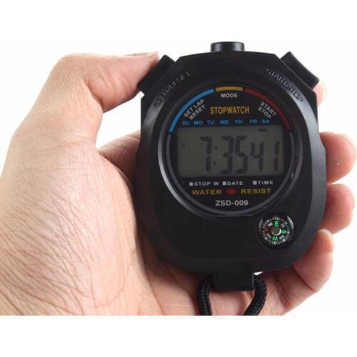 Professional Digital LCD Stopwatch Chronograph Timer Counter Sports Alarm Tool