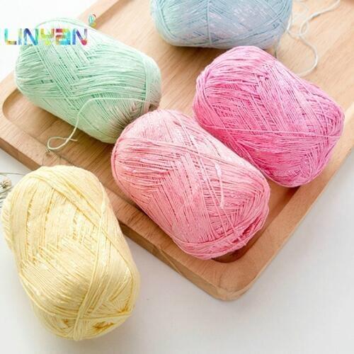 5 piece Popular sequined silk Fashion hand knitting crochet knitting yarn for knitting wholesale weave knitting special t49
