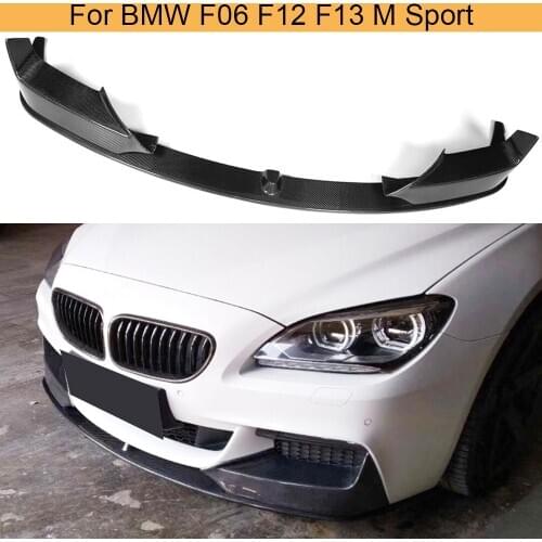 6 Series Front Bumper Lip Splitters for BMW F06 F12 F13 M Sport 640i 650i 2012-2017 Car Front Bumper Lip Splitters Carbon Fiber