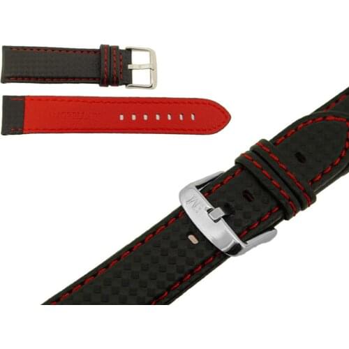 Morellato watch band Curling Water Resistant In Lorica handle 22 Black