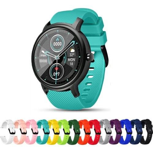 20mm Silicone Watchband For Xiaomi Mibro Air Strap Sport Smart Bracelet Replacement Wristband for Mibro Color Ремешок