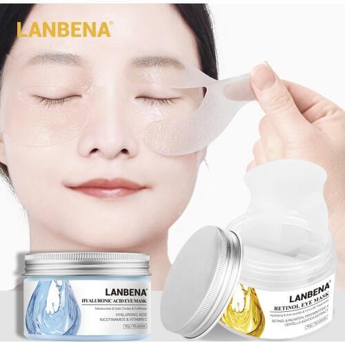 Retinol Eye Mask Hyaluronic Acid Eye Patches Serum Skin Care Reduces Dark Circles Bags Eye Lines Repair Nourish Firming Beauty