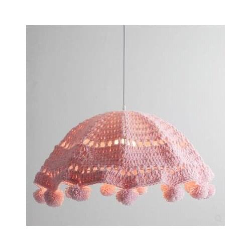 Net red style vibrating Korean Princess room bedroom knit small fresh Nordic modern porch cloakroom chandelier