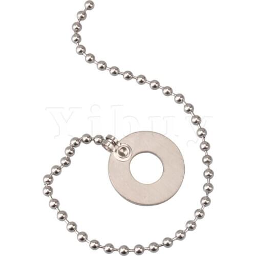 Yibuy Silver Cymbal Extension Chain for Drum and Jazz Inner Diameter 14MM