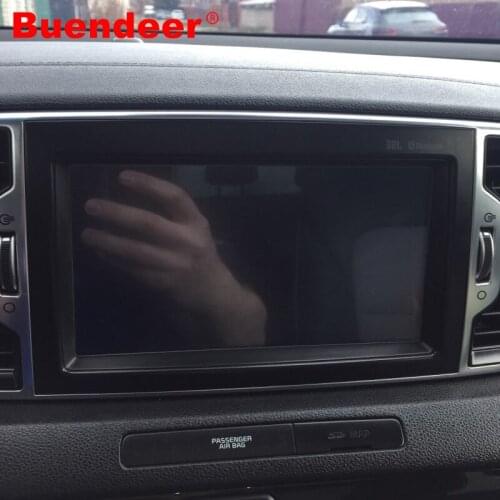 Buendeer 7/8 Inch Car Navigation Tempered Glass Screen Protector Film For Kia Sportage QL KX3 KX7 2016 2017 2018 Car Accessories