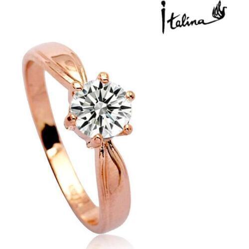 New Sale Brand TracysWing Rings for women Genuine Austria Crystal Copper Gold Color Fashion ring Zirconia #RG91335