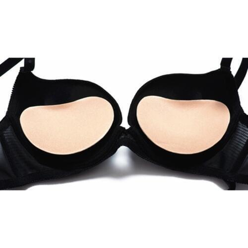 1 Pair Bra Pads Gel Inserts Push Up Silicone Sponge Natural Color Breast Pads Intimates Accessories