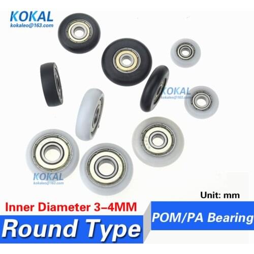 10PCS 623/693/604/624zz micro ball bearing round type inner diameter 3mm 4mm pulley wheel OD 11/17/14/16/19mm roller pulley