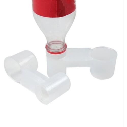 2Pcs Plastic Bird Feeder Clear Water Bottle Drinker Cup For Pigeon Bird Accessories