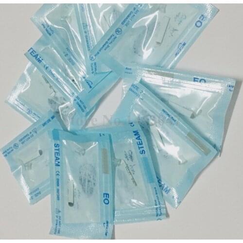 20Pcs/Lot U Shape 0.25MM 16Pins Permanent Makeup Microblading Tattoo Needle For Eyebrow Liner Tattoo Manual Pen