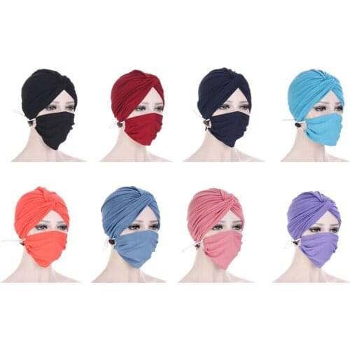 2021 Women Cross Twist Hijab Caps Muslim Cotton Underscarf Islamic Headscarf Bonnet Headband Turban Musulman Femme Headwrap Cap