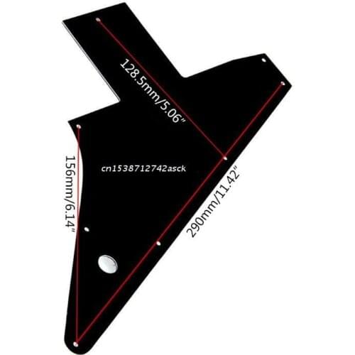 3 Ply Guitar Pickguard Pick Guard For Explorer Gibson '76 Reissue Black Parts Dropship