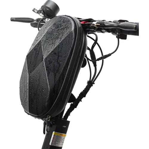 4L Electric Scooter Handlebar Hard Shell Bag Waterproof Kick Scooter Front Top Tube Frame Container Bag Storage of Mobile Phone