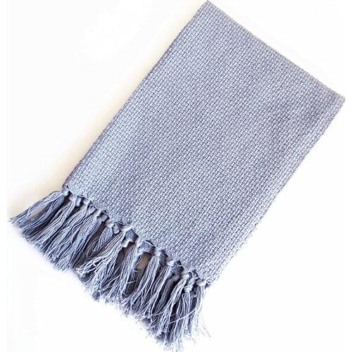 6PCS Dining Table Napkins Home Hotel Cleaning Cloth Kitchen Handmade Tassel Table Linen