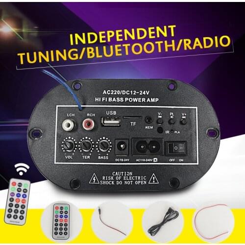 8 Inch 220V Digital Amplifier Power amplifier Mini Bluetooth Digital Stereo Audio Amplifier Car Amplifier Home Music USB