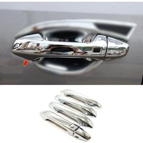 ABS Chrome For KIA Ceed 2018 2019 Accessories LHD Car door protector Handle Decoration Cover Trim Sticker Car styling 5pcs