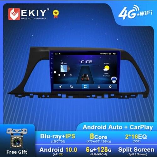 EKIY Android Car Radio For Hyundai Sonata 7 LF 2014 - 2017 Navigation GPS 1280*720 DSP Carplay Multimedia Player Auto Stereo DVD