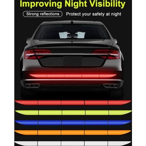 Car Reflector Sticker 3x90cm Body Exterior Trunk Decal Auto Reflective Tape car exterior accessories