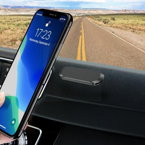 Black Mini Magnetic Holder Mobile Phone Navigation Universal Holder Mobile Phone Accessories Mobile Holder Phone Magnet J2V9