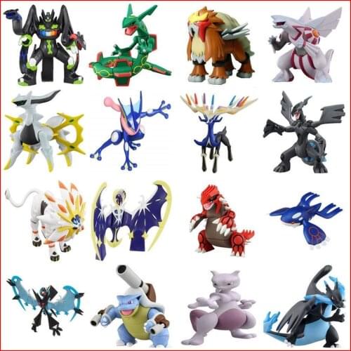 TAKARA TOMY Pokemon Action Figure Toy Large Pokemon Doll Pikachu Reshiram Greninja Dialga Rare Model Toy