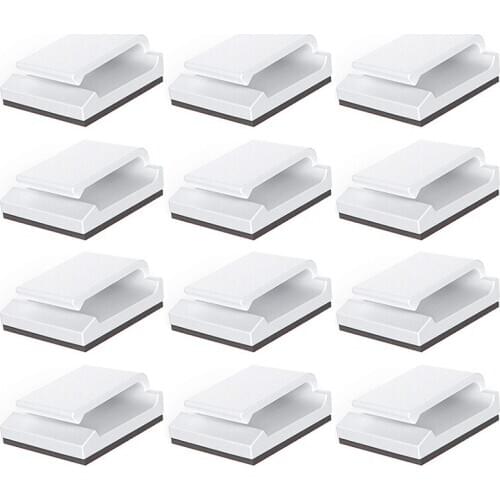 Hot Adhesive Cable Clips, 100Pcs Wire Clips Cable Wire Management Holder Clamps Cable Tie Holder for Car, Office and Home