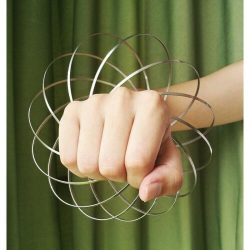 Toroflux Torofluxus Flowtoy Amazing Flow Ring Toys Kinetic Spring Toy Funny Outdoor Game Intelligent Toy Fidget Spinner Metal