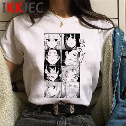Kakegurui clothes t-shirt male print couple couple clothes japanese tumblr top tees harajuku kawaii