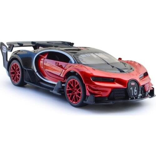 Hot 1:32 scale wheels Super sports car metal model light sound Bugatti GT chiron diecast vehicle toys collection for gifts