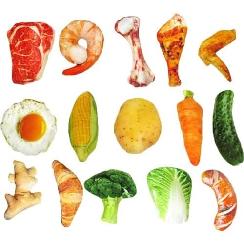 Puppy Molar Balls Colorful Food Shaped Food Grade Teeth Grind Pet Toys Bite Resistant Dog Training&Playing Supplies