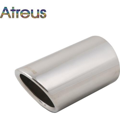 Atreus 1pcs Stainless Steel Car Exhaust Muffler Tip Pipes For Toyota Rav4 RAV 4 2013 2014 High quality Auto Accessories