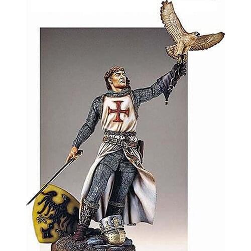 New Unassembled 1/18 90mm ancient warrior stand with sword Resin Figure Unpainted Model Kit