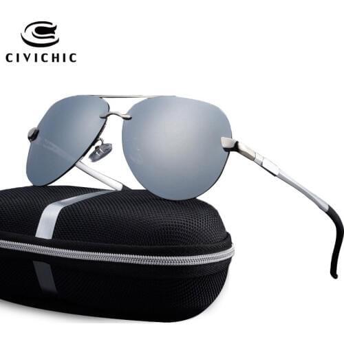 Chic Polarized Sunglasses Men Frog Mirror Oculos Al Mg Eyewear Driving Eyeglasses UV400 Zonnebril Pilot Gafas De Sol Hombre E196