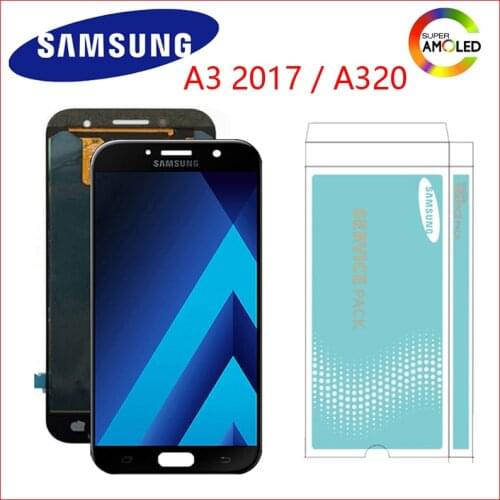 ORIGINAL 4.5'' A320 LCD for SAMSUNG Galaxy A3 2017 LCD Display A320 LCD A320M A320F Touch Screen Digitizer Assembly