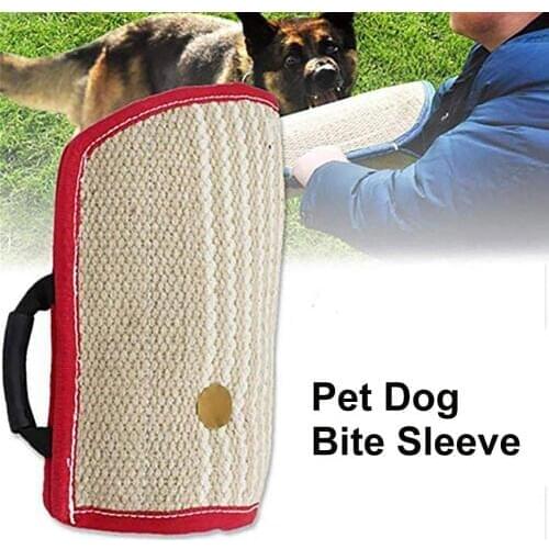 Malinois Shepherd Dog Pet Training Bite Tugs Protection Thicken Linen Arm Sleeve