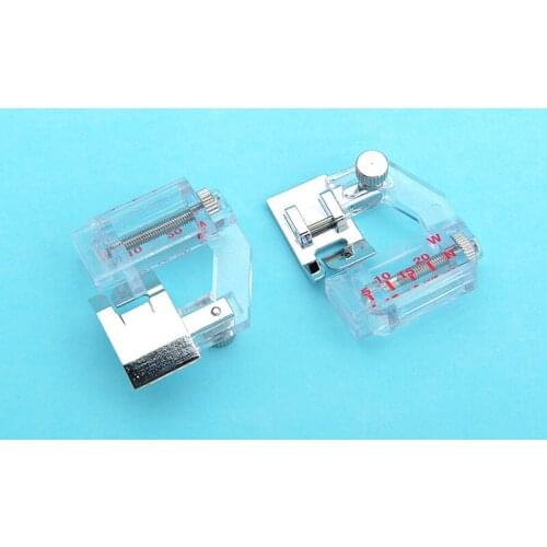 1pcs Practical Bias Tape Binding Foot Snap on Presser Foot Adjustable Width Binding Easy To Use for Sewing Machine Accessories