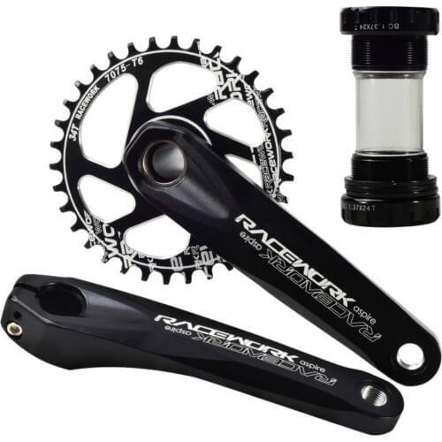 Mountain Bike Crankset 170mm Aluminum Alloy GXP Crankset MTB Road Bike Crank BMX Fixed Gear Biecycle Accesorios for SRAM Systems