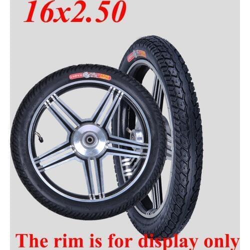 16x2.50 Tire Electric Bicycle 16 Inch 62-305 Wear Resistant and Stab Proof Inner and Outer Tires