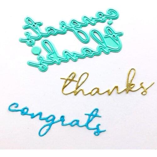 SS Creativity Free Shipping Journal Planner Mint Kit Word Thank Mold Metal Die Paper Craft 2021 New Arrival Scrapbooking for Die