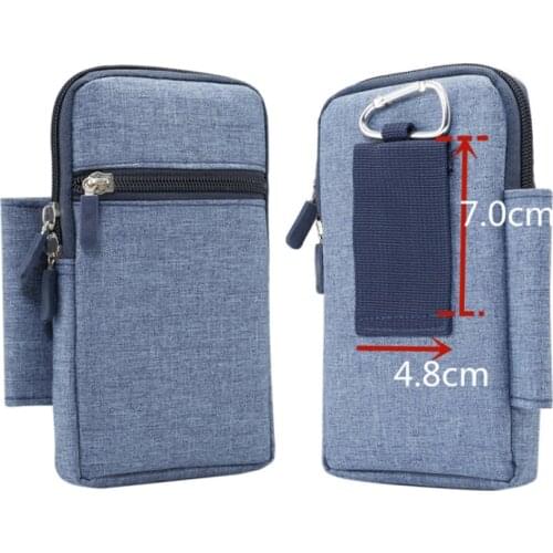 Universal Phone Pouch Belt Clip Bag for iPhone XS Max XR 6 7 8 plus Samsung Casual Waist Bag with Pen Holder Outdoor Sport Cover