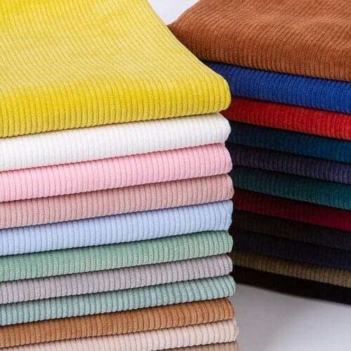 Thickened Corduroy Velvet Fabric By Half A Meter for Shirt Clothing Dress Pants Coat Sofa Cover Pillowcase Sewing Plain Textile