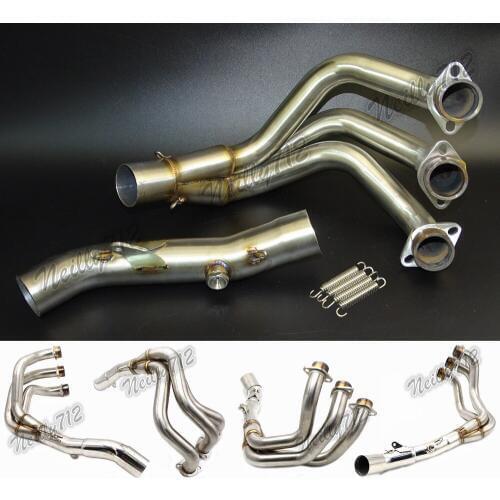 Waase Middle Exhaust Header Pipe Tube Manifold For YAMAHA MT-09 FZ-09 MT09 FZ09 2014 2015 2016