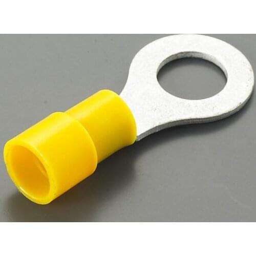 RV5.5-6 Yellow Ring insulated terminal cable Crimp Terminal suit 4-6mm2 Cable Wire Connector 100PCS/Pack