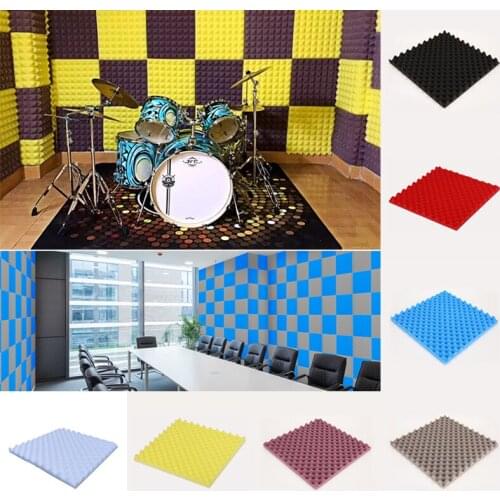 1PC High Density Acoustic Foam 30X30X2cm Sound-Absorbing Cotton Soundproofing Foam Tiles