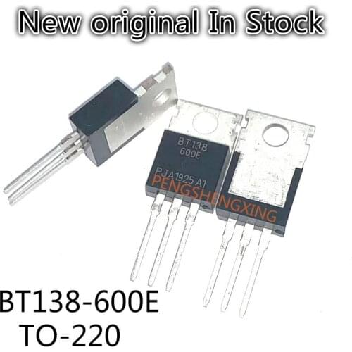 10PCS/LOT bidirectional thyristor triode BT138-600E TO-220 New original spot hot sale