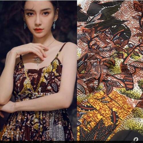 150cm wide printed fabric meter new fashion digital printed fabric brand dress handmade DIY fabric wholesale cloth